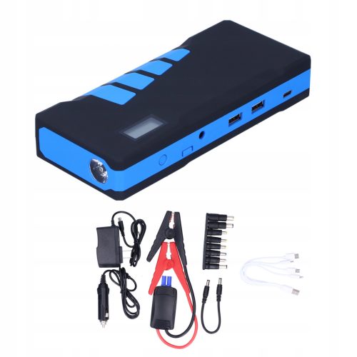 Ponovni zagon avtomobila z močnim napajanjem 89800 mAh in 4 USB priključki za hitro polnjenje. Ta izjemna naprava vključuje 3 načine osvetlitve, rezilo za rezanje, nujni polnilec, primeren za vtičnice