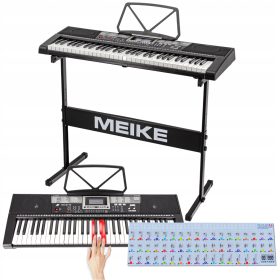  Keyboard + stativ za klaviaturo Osvetljene orgle MK2115 Naklejke z OPOMBAMI