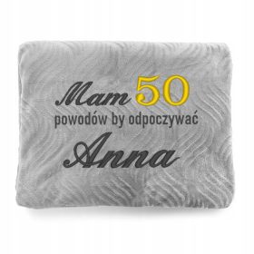   Darilna odeja za 50. rojstni dan z vezenino za žensko, mamo, debela velika 160x200