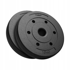   Fitnes komplet uteži 2x15kg, luknja 51mm za olimpijske palice Rebel