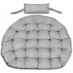   Vrtna blazina za viseči stol štorklja 120 cm, odporna na vodo, siva