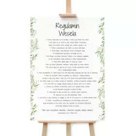 Zabavni poročni plakat z zelenjem 50x70 cm