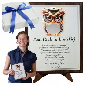 DARILO ZA UČITELJE Z DREVENIM OKVIRJEM