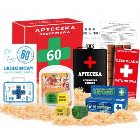   Darilo za 60. rojstni dan za moškega, fanta, KOMPLET PRVE POMOČI ZA ROJSTNI DAN