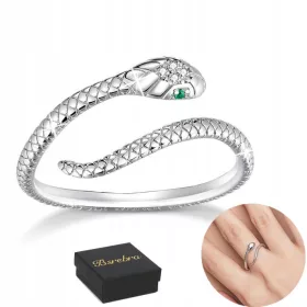 Srebrni prstan z visokokakovostnim srebrom 925 in cirkonijem