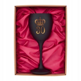   Eleganten kozarec za vino za 30. rojstni dan - Darilo za žensko ali sestro v škatli