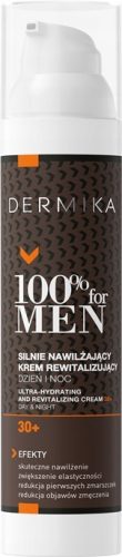 DERMIKA 100% ZA MOŠKE VLAŽILNA KREMA ZA OBRAZ 30+ 100ML
