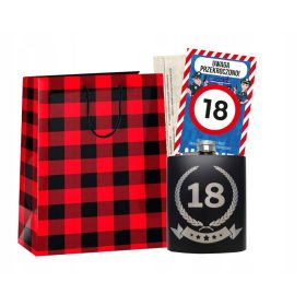   Darilo za 18. rojstni dan za fanta Set bučka + čestitka + vrečka