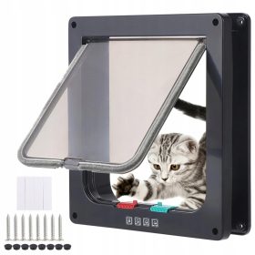   VRATA ZA MAČKO IN PSA Z LOPUTO, NIHALNA VRATA, LOPUTKA, 4 SMERNA, IZ L JELEZA