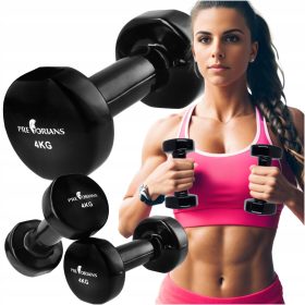  Vinyl dumbbells Pretorians 2x 4 kg 2 kom.