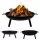  VRTNI KAMIN VRTNI ŽAR 60 cm OKROGEL Z ROČAJI ROČAJ ZA TABORNIŠKI OGEN