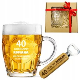   Nagobnik in odpirač za pivo z graviranjem - Darilo za fanta ali očeta 18-99 let