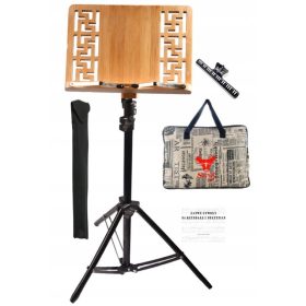 Nastavljivo glasbeno stojalo iz bambusa