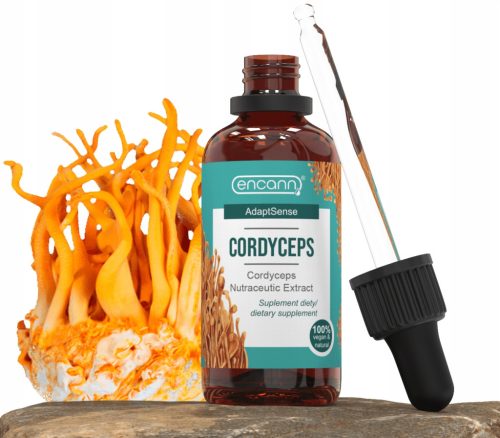 Encann® AdaptSense Cordyceps Ekstrakt v Kapljicah, 50 ml - 100% Naravno