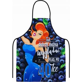   Fartuh za 40. rojstni dan za žensko, smešen kuhinjski predpasnik