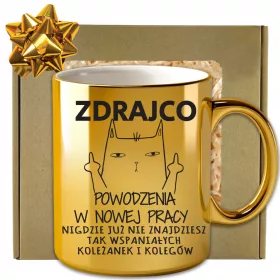   Skodelica Darilo Zlato Zbogom Odhod Prijatelja Sodelavca Izdajalca