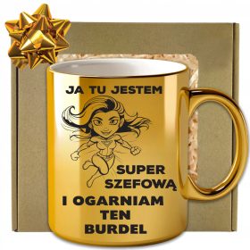 GOLDEN GIFT MUG FOR YOUR BOSS ON THEIR BIRTHDAY