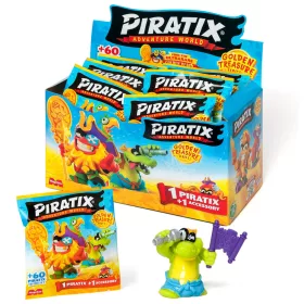   ZLATA SKRINJICA - PIRATIX - SERIJA ZLATEGA ZAKLADA - ŠKATLA S FIGURICO - 1 kos.