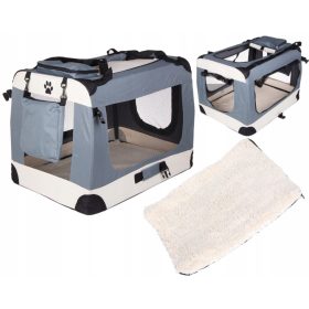 PRENOSNA TORBA ZA MAČKE IN PSE S PLIŠASTO PODLOGO 60cm M