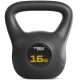 Kettlebell TREX Sport 16 kg črne barve