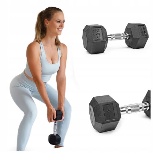 Pretorijanske prevlečene/gumirane fiksne ročice 1x 12,5 kg