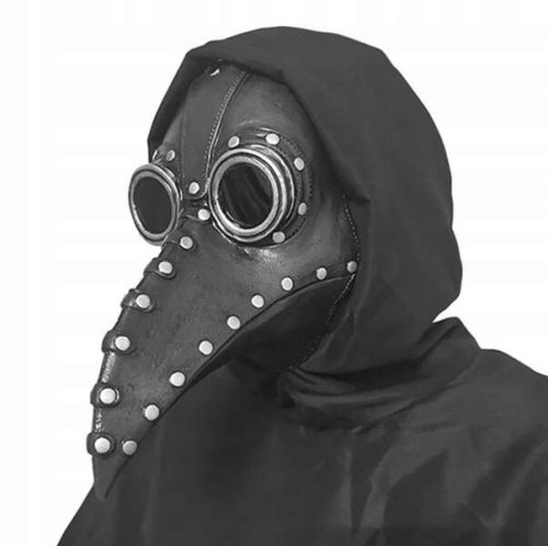  MASKA IZ LATEKSA DOKTOR KUGA ČRNA JAVNA NOČ ČAROVNIC