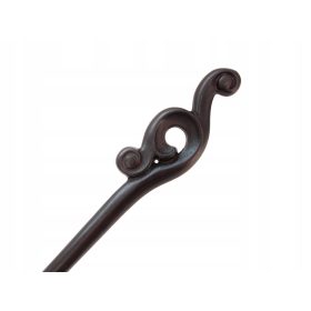 Lesena sponka za lase - flores - zelo temno rjava