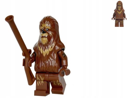 Unikatna LEGO STAR WARS figurica - Wookie + orožje! (Ramenske oznake) 75084 sw0627