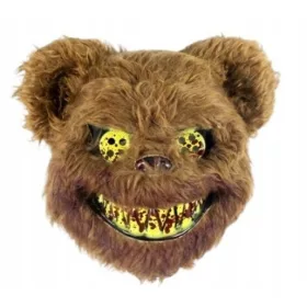  Halloween maska Teddy Bear 26x27cm HALLOWEEN PARTY