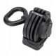 TREXO Prilagodljiv kettlebell TXO-B4W004 12 kg Črna Gumarizirano jeklo 4 plošče