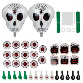 Zabavni komplet balonov za Halloween s motivom lobanje