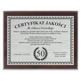   Diploma za ROJSTNI DAN Darilni Okvir s Certifikatom za 18 20 30 40 50 60 let + STOJALO