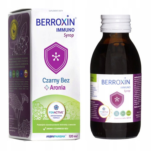 Berroxin ® Immuno Aronpharma - Naravni Sirup za Imunski Sistem, 120 ml, Primeren za Vegane