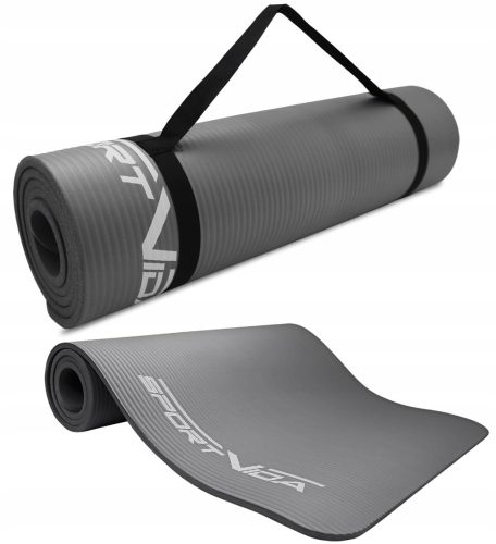 MATA ZA VADBO SPORTVIDA 180 cm x 60 cm SIVA