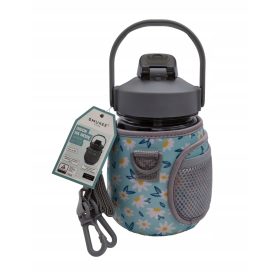   Bidon za vodo Smukee 1100 ml s slamico, pokrovom in snemljivim trakom