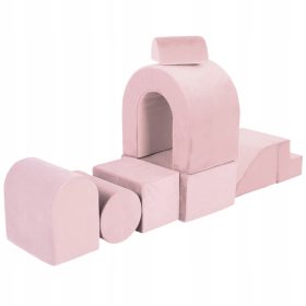    Igrišče iz pene za otroke Plišasti medvedek roza suha poligon z ovirami za otroke