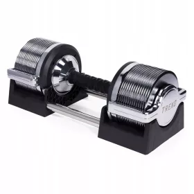   Kromirana utež TREXO TRX-AD32C 3-32 kg srebrna 30-STOPENJSKA NASTAVITEV