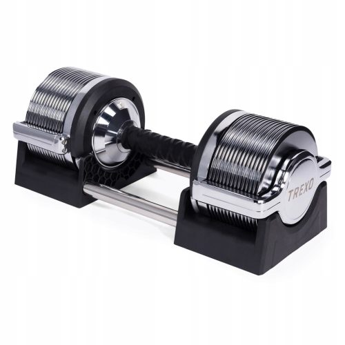 Kromirana utež TREXO TRX-AD32C 3-32 kg srebrna 30-STOPENJSKA NASTAVITEV