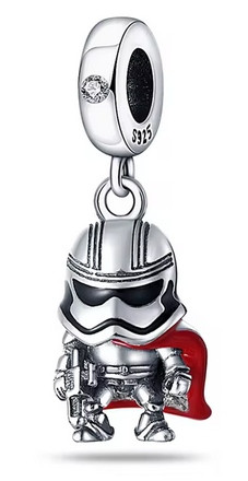 Zaključek Kapitan Phasma Star Wars Obesek, srebro 925 STAR WARS