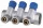  PEX razdelilnik 16×2 mm 3 tokokrogi | 1" | Medenina | X-HOME