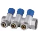  PEX razdelilnik 16×2 mm 3 tokokrogi | 1" | Medenina | X-HOME