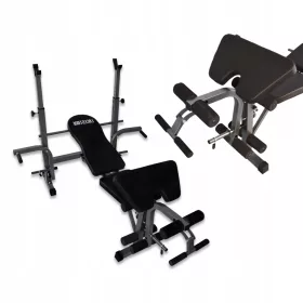   FITNESS BENCH FOR STRENGTH TRAINING WITH PRAYER SPRINGS LEG PRESS