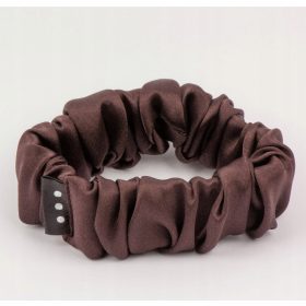   Eleganten mini gumijasti trak iz svile v barvi čokoladnega poljuba