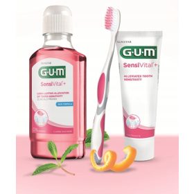 GUM Pro Sensitive ultra mehka roza zobna ščetka