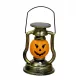 Kovinska svetilka za Halloween s svetlobo v obliki buče in lobanje, primerna za dekoracijo in nošenje kostumov. Izdelana iz visokokakovostnih materialov za dolgotrajno uporabo. Svetloba lobanje ima ba