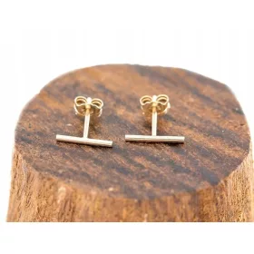    Uhani Sticks Tubes Zlato 585 1/20 gf Ravni geometrijski cevni nosilci