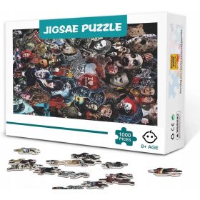  Puzzle 1000 KOSOV - Liki grozljivk za noč čarovnic