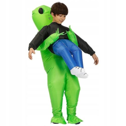  Napihljiv vesoljček kostum za noč čarovnic in cosplay