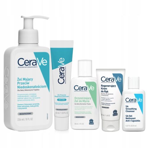 CeraVe Komplet Nega Obraza in Rok: Set za Čiščenje in Regeneracijo