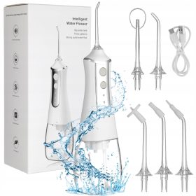   Električni Irygator za ustno izpiranje - Prenosni Flosser, Brezžični Čistilec Zob, Baterijski Irygator z Vodo 300ML